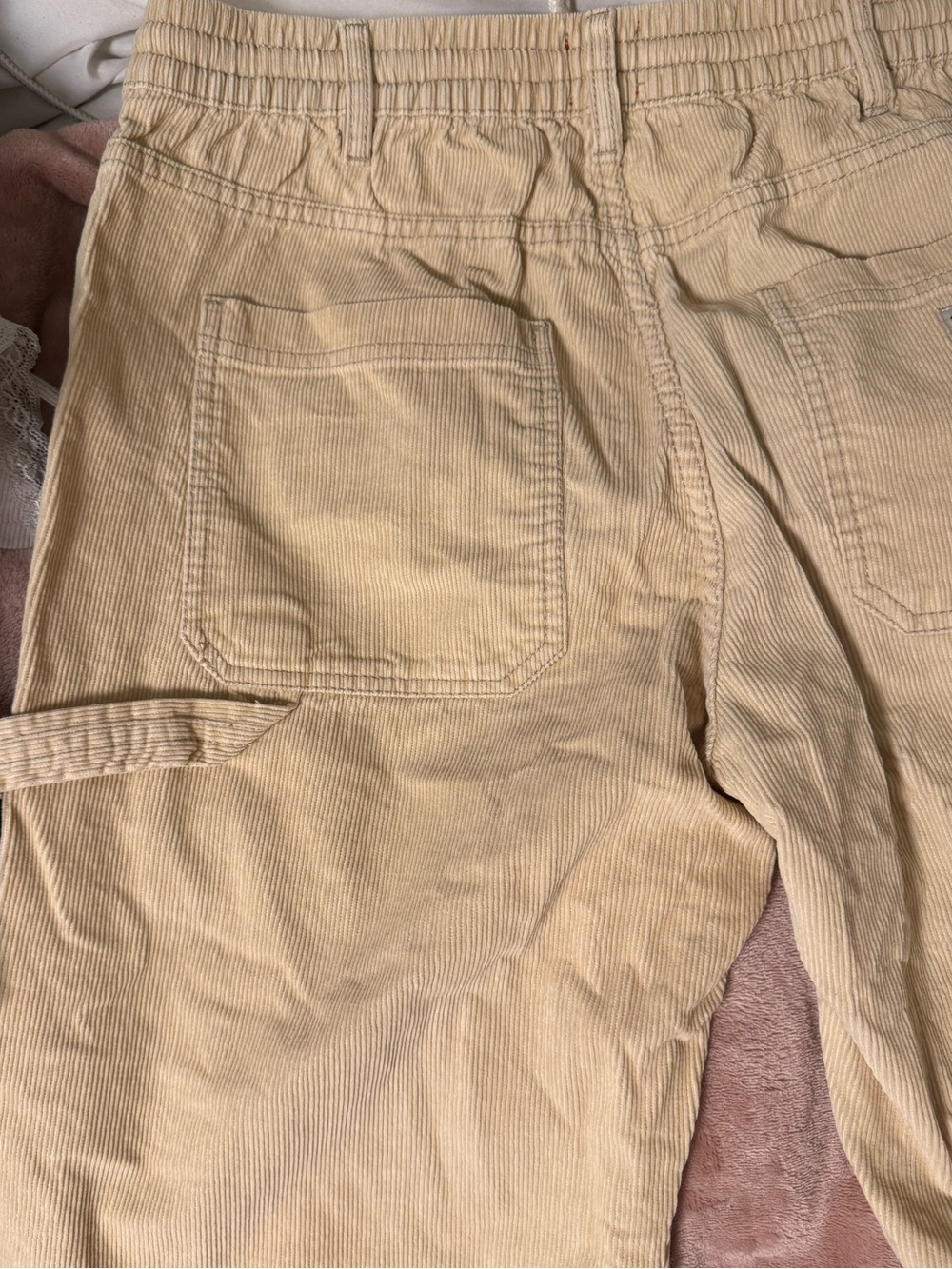 BDG Beige Corduroy Drawstring Waist Pants - Picture 10 of 10